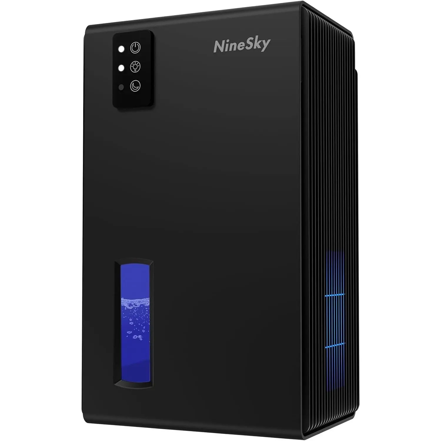 NineSky Dehumidifiers for Home, 1000 Sq.Ft Dehumidifier with 95oz Water Tank, Quiet Dehumidifier for Basement Bathroom Bedroom with 7-Color Ambient Light & Auto Shut Off, Black