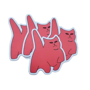 Angry Kitty Vinyl Sticker