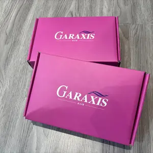 6x4x2'' Small Shipping Boxes, Purple wig packaging box, Mailing Packaging Supplies