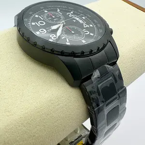Invicta Specialty Chronograph Black Dial Black Ion-plated Men's Watch with Tachymeter and Chronograph Features Stainless Steel Wristwatch