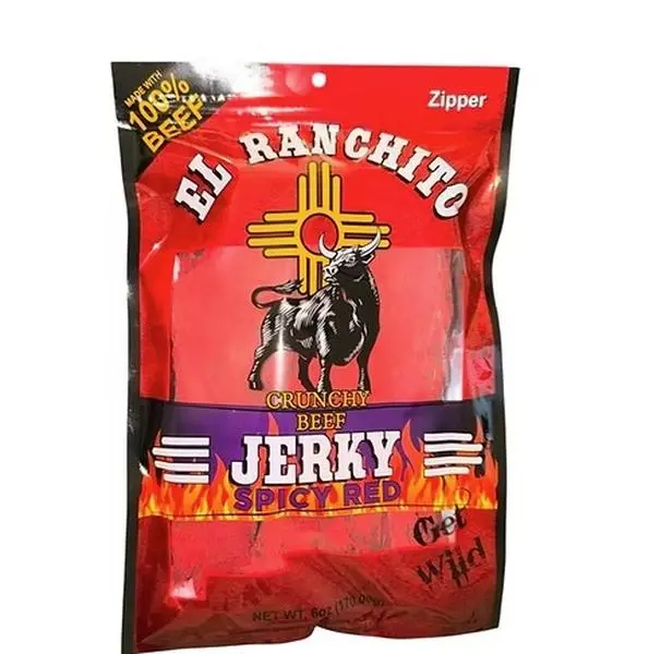 Spicy Red El Ranchito Crunchy Beef Jerky Net Wt. 2 oz