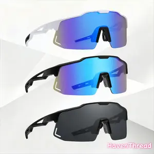 3-Pack Polarized Cycling Sunglasses for Men Women, UV400 Protection Lightweight Sports Eyewear for MTB Road Bike Driving Hiking Outdoor Activities