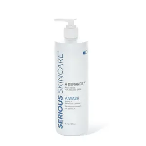 Serious Skincare, A Defiance A Wash, Gentle Foaming Gel Cleanser for Makeup Removal & Hydration, 4 oz