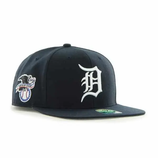 Detroit Tigers 47 Brand Navy Sure Shot Snapback Adjustable Hat