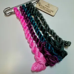 Cerulean Sea, Hand-Dyed 100% Silk Floss Set (The House in the Cerulean Sea)
