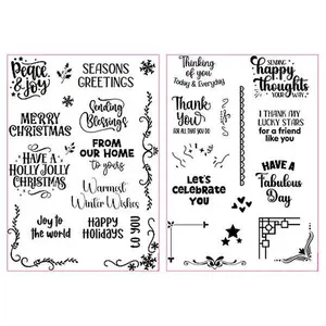 Crafts & Sewing Craft Buddy Greetings and Embellishments A6 Stamp Sets