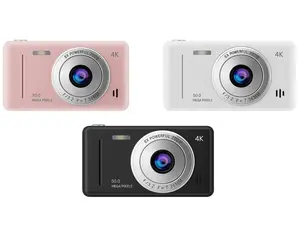 Digital Camera 4k for Kids with 32GB Card 50MP 2.4” Screen 8X Zoom Anti-Shake