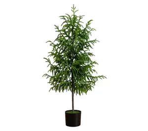Nearly Natural 4' Artificial Norfolk Pine Tree