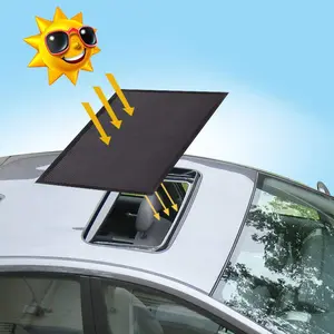 Magnetic Car Sunroof Sun Shade Breathable Mesh  Roof Cover For Overnight Camping Quick Install Uv Protection Moonroof And Side Window