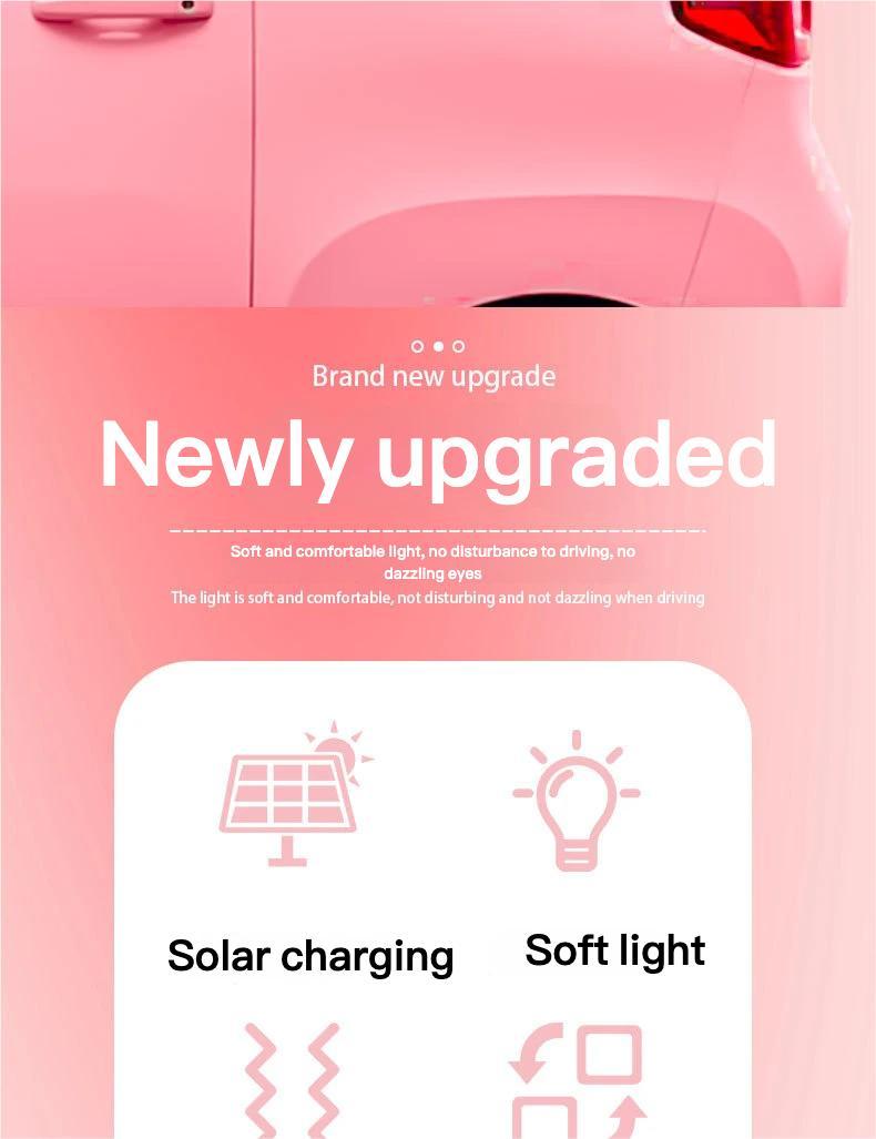 [Holiday Haul] Solar Powered Car Heart Light with Vibration and Light Sensor Multiple Lighting Modes Perfect for Party Gifts and Decorations