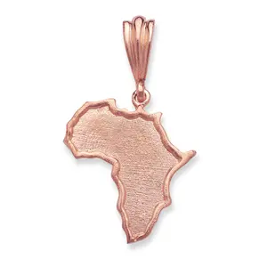 Better Jewelry, Copper Large African Map Pendant