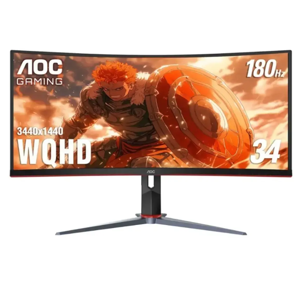 AOC CU34G2XP 34" UltraWide Curved Gaming Monitor WQHD (3440x1440) 180Hz HDR400
