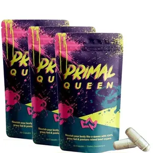 Primal Queen Beef Organ Superfood Dietary Supplement for Women - 90-Day Refill, 3-Pack