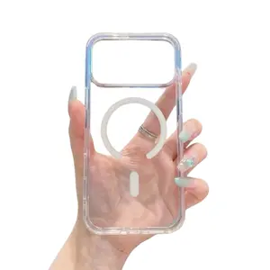 iPhone 17 Pro Max TPU Cover - MagSafe Magnetic Protective Case, Anti-Yellowing, Waterproof, Drop-Protection Shockproof Bumper Smartphone Accessory