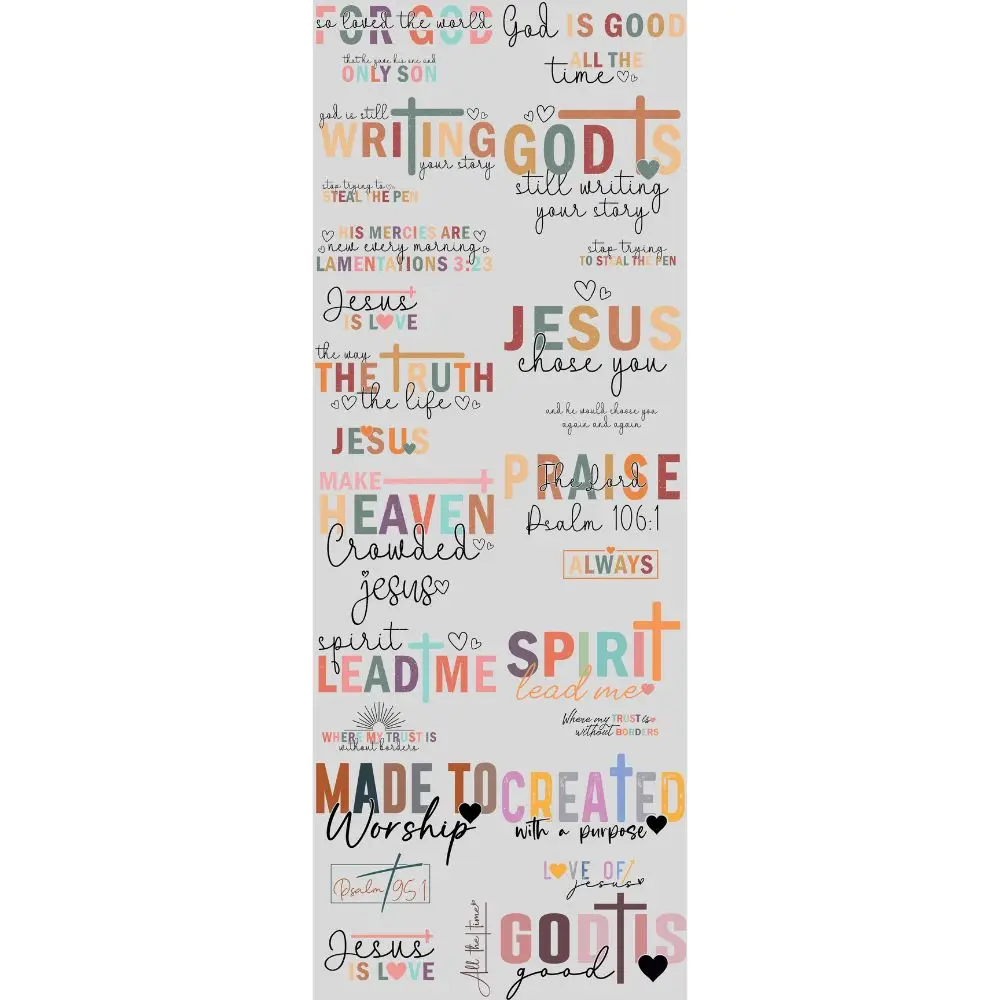 Make Heaven Crowded DTF Transfers Gang Sheet 22” wide x 60” long DIY Direct to Film T Shirt Transfers