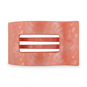 TELETIES - Small Flat Rectangle Hair Clip - Dreamsicle