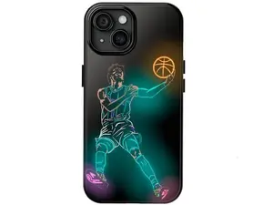 Vibrant Electric Neon LaMelo Ball Signature Heavy Duty Shockproof Tough Phone Case for iPhone 11 12 13 14 15 16 17 Pro Max Plus