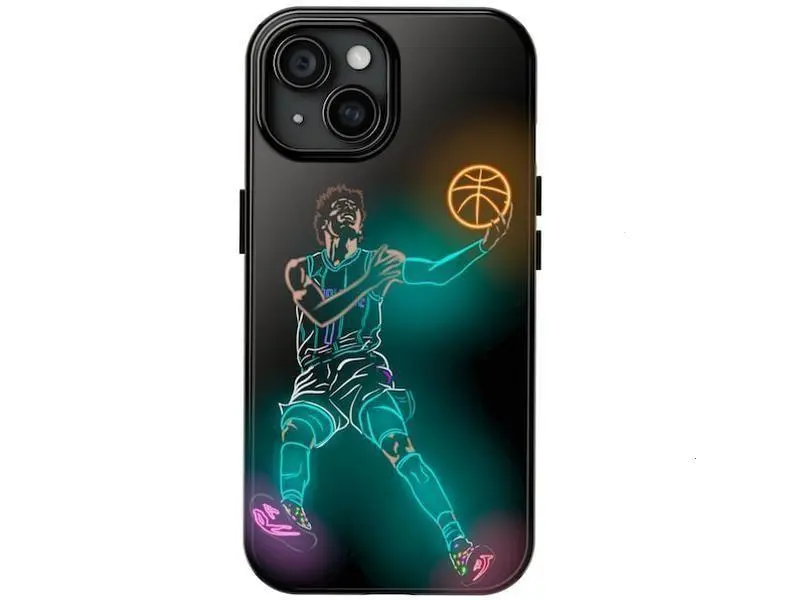 Vibrant Electric Neon LaMelo Ball Signature Heavy Duty Shockproof Tough Phone Case for iPhone 11 12 13 14 15 16 17 Pro Max Plus