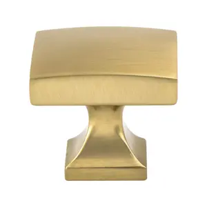 212 MAIN Berenson 1.375 in. Century Edge Knob with Long Length, Bronze Finish, Includes Mounting Screw