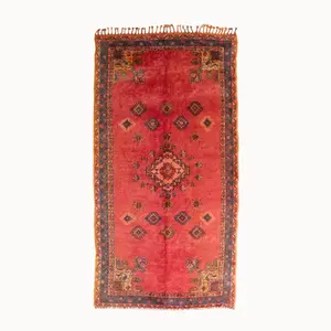 Suz Vintage Moroccan Taznakht Rug | 4'10" x 9'5"