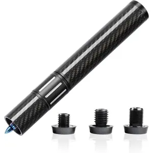 Carbon Fiber Pool Cue Extension with 3 Bumpers Billiard Accessories for Pool Sticks