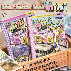 Vintage Style Sticker Book with 32 Retro Elements, Mini Decorative Stickers, Diary Sticker for Scrapbooking & Journaling, Perfect for DIY Crafts, Scrapbook Page
