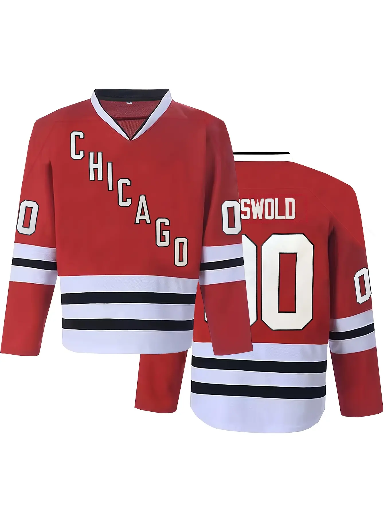 Griswold #00 Movie Hockey Jerseys Chicago Stitched Letters and Numbers S-XXXL