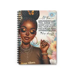 Keep Shining Spiral Notebook - Ruled Line