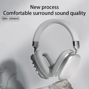 2026 WH-35MAX Over-Ear Bluetooth Headphones | 12H Long Battery Life | Dual-Device Seamless Switching | Game & Music Mode Free Switch | Comfortable Wrap-Around Fit Foldable Wireless HiFi bluetooth-compatible