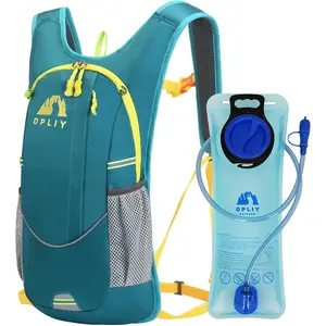Hydration Backpack with 2L Water Bladder – Lightweight & Durable for Running, Hiking, Biking – Adjustable Fit for Men, Women, Youth