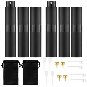 LMMAKE 8ml Refillable Perfume Spray Bottle — Portable Travel Atomizer, effortlessly spray perfume anytime, anywhere(6pcs)