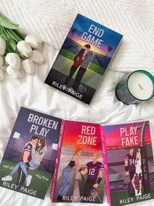 PCU Storm Hockey Romance Paperback Books by Riley Paige – End Game, Play Fake, Red Zone & Broken Play