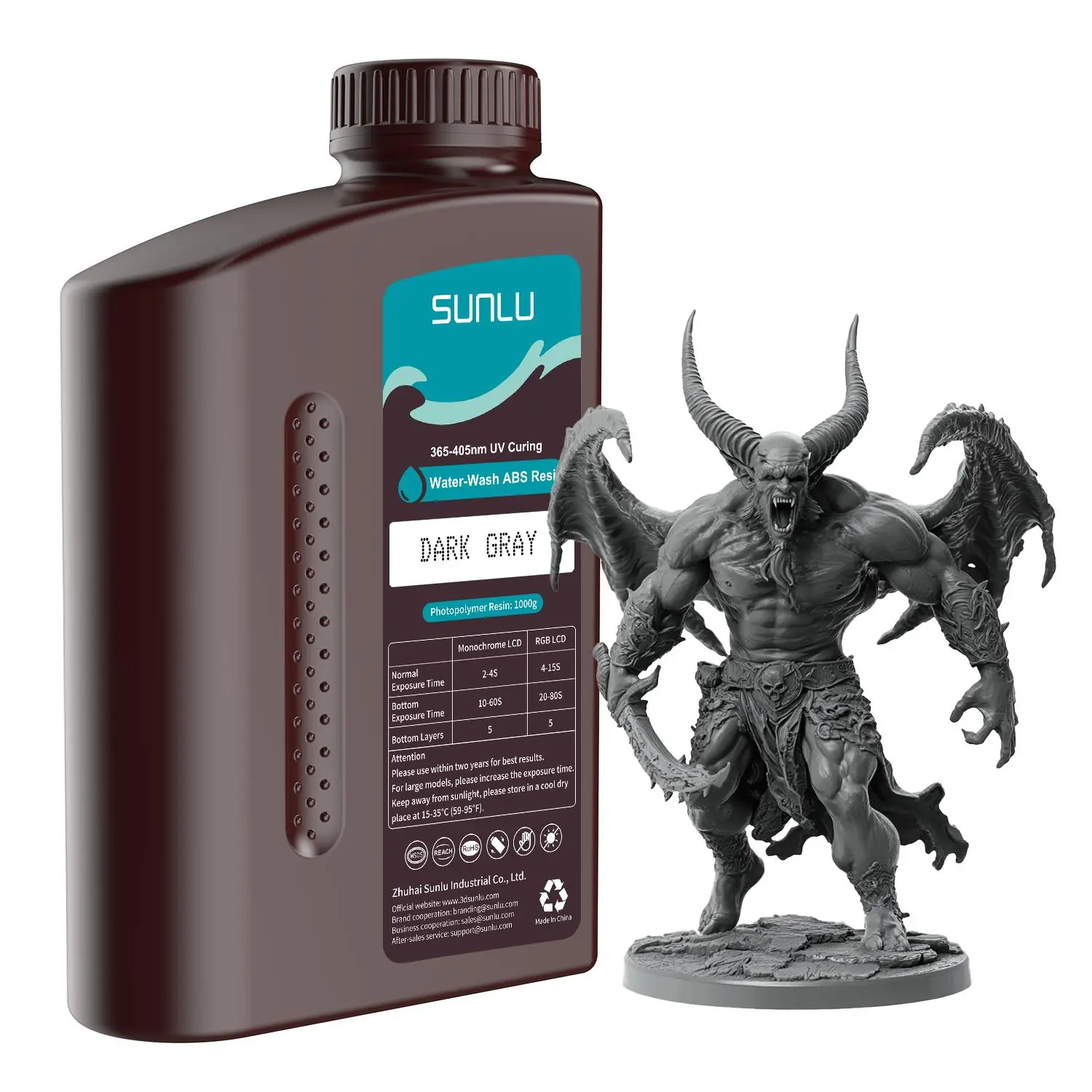 Water-wash ABS Like Resin | Dark Grey 1000G