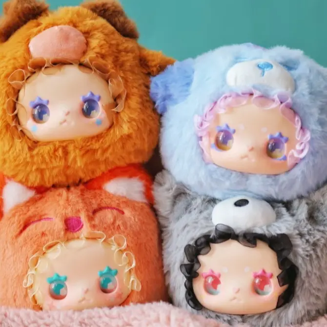 Lovely EMMA RuaRua Zoo Series Plush Keychain Blind Box