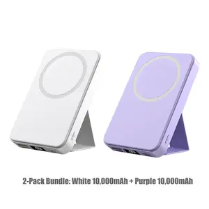 Magnetic Wireless Fast Charging Power Bank, 10000mAh Portable Charger with LED Display, Magnetic Power Bank for iPhone 15/14/13/12/Pro/Mini/Pro Max