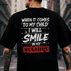 When It Comes To My Children I Will Smile In My Mugshot Dad Life Mom Life Digital File - Sarcastic Parenting SVG -Mugshot Meme Clipart