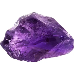 Deep Amethyst Raw Crystals, Large 1.25-2.0" Healing Crystals Natural Rough Stones Crystal for Tumbling, Cabbing, Fountain Rocks, Decoration, Polishing, Wir