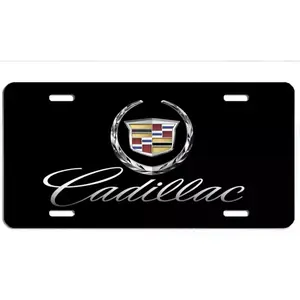 Cadillac vanity aluminum vehicle license plate car truck SUV tag black