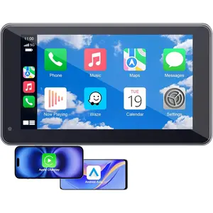3-Min-Install  Portable  Screen: Support  &   - 7"  1080P Display with Voice Control, Hands-Free Callling, Maps Navigation, Upgrade for Older  in Daily Use