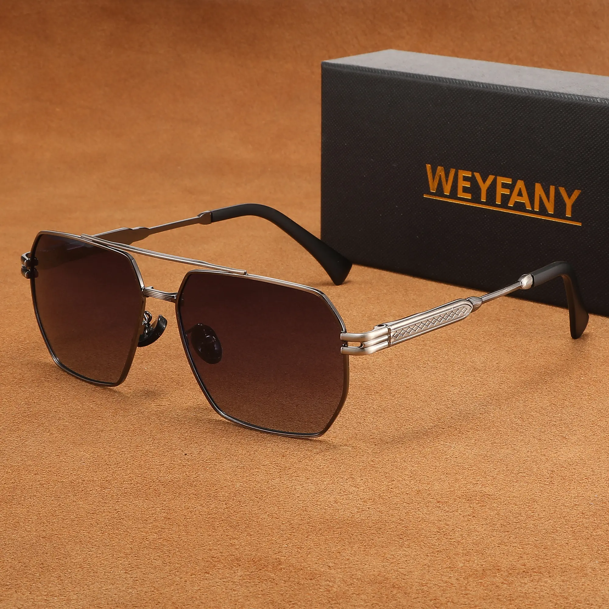 Men's large-frame polarized sunglasses, driver's driving, fishing party, travel, party, business sunglasses