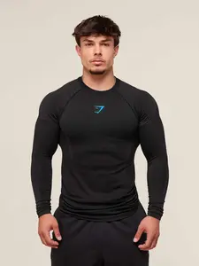 Men's 2026 Tiktok Trendy Sport Long Sleeve Tight Fitness Training Wear, Medium Stretch Quick-Dry Long Sleeve Men's Apparel