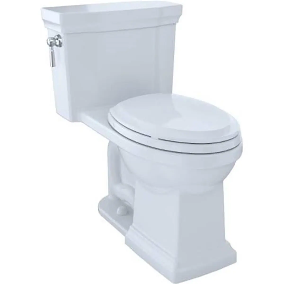 212 MAIN Promenade LI MS814224CEFG01 Modern 1-Piece Unit, ADA-Compliant Elongated Shape, Universal Height Toilet with Cefiontect, White Bathroom Fixture