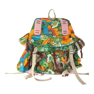 Pre-owned GUCCI Polyester Tote Bags The North Face Flower Cotton Backpack