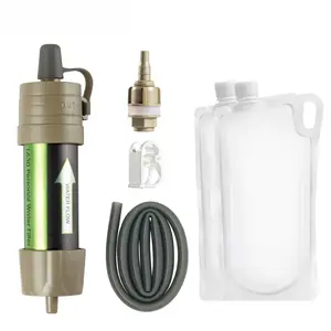 Portable L630 Water Filter Kit with Storage Bag for Camping Hiking & Survival - Includes Safe Drinking Filter & Easy Transport Bag