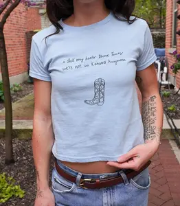 Kansas Anymore Role Model Shirt I click my heels three times, we're not in Kansas Anymore Merch Role Model Outfit for Tour - 90s Baby Tee