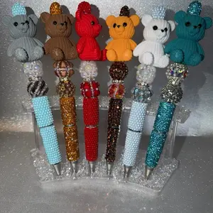 Bear Bling Rhinestone Famcy Pens, perfect for journaling