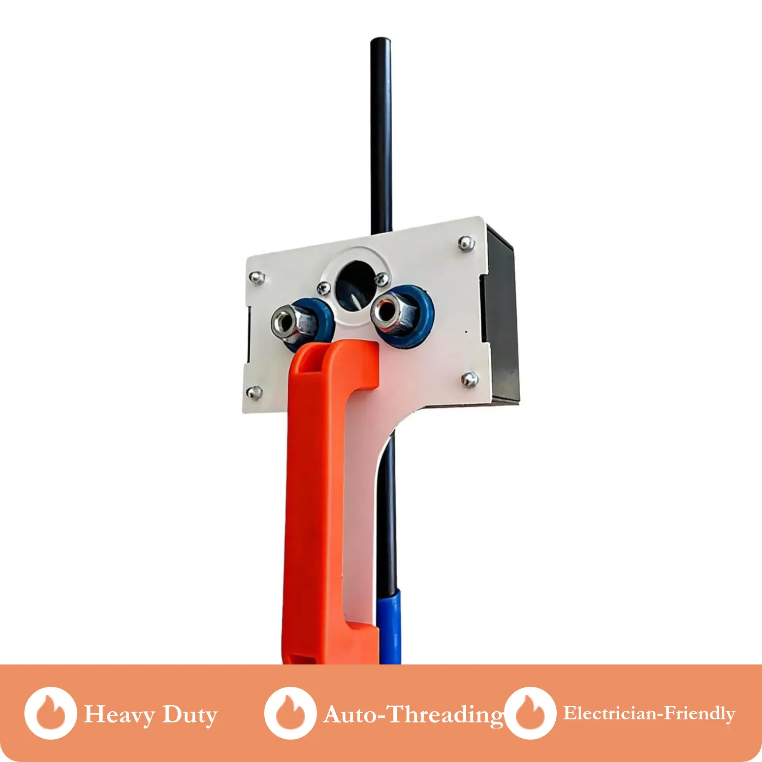 Heavy Duty Drill-Powered Wire Puller - Auto-Threading Cable Tool for Electricians, Fast Conduit Wiring Power Tool Accessory for Electrical Construction