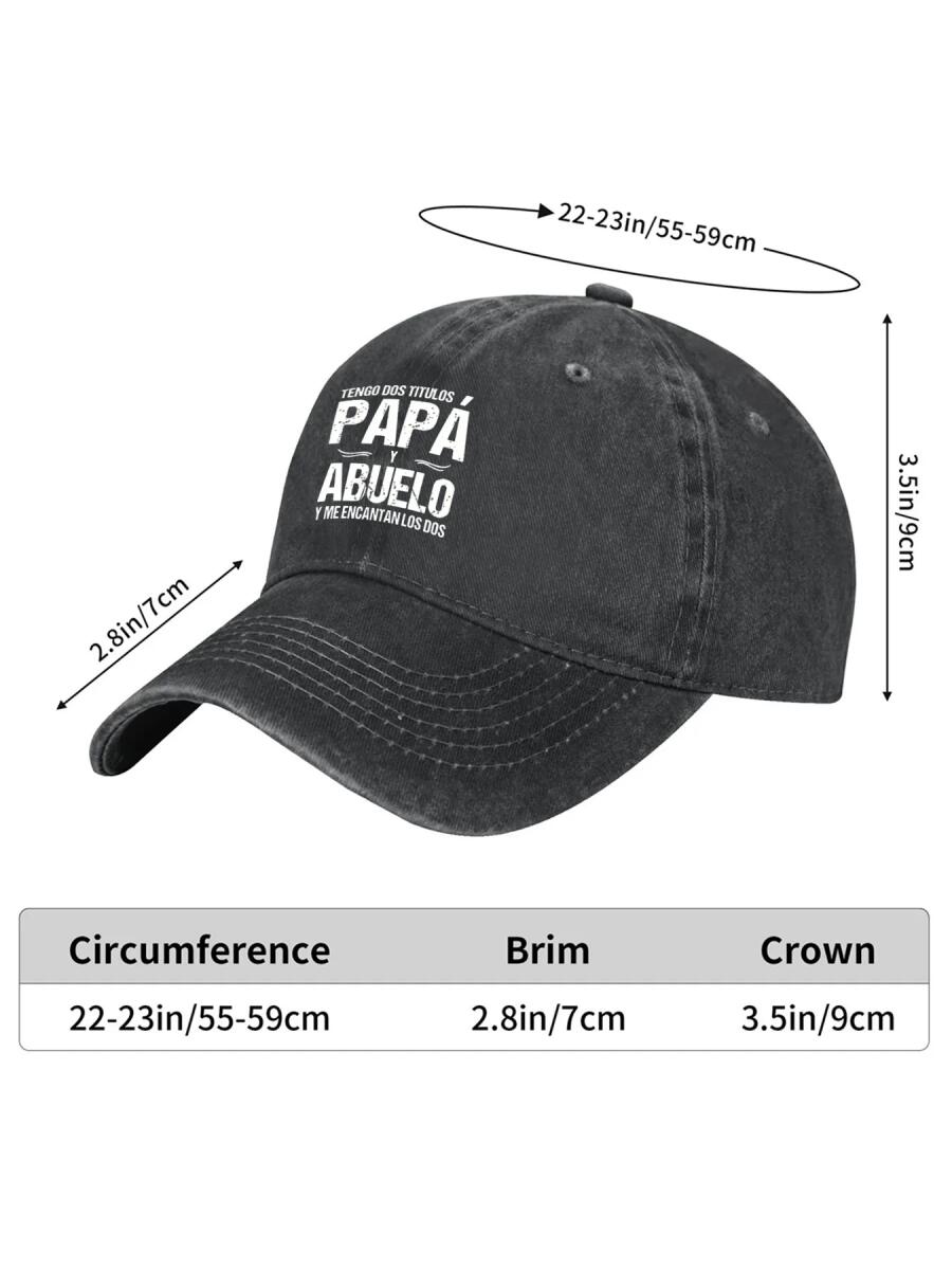 Tengo Dos Titulos Papa y Abuelo Vintage Washed Dad Hat - 100% Cotton Adjustable Baseball Cap