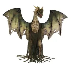7 ft. Animated Winter Forest Dragon