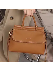 Top-grain leather bag for women, 2026 new model, genuine leather, stylish and sophisticated, cross-body messenger bag, business-ready, large capacity, shoulder bag.